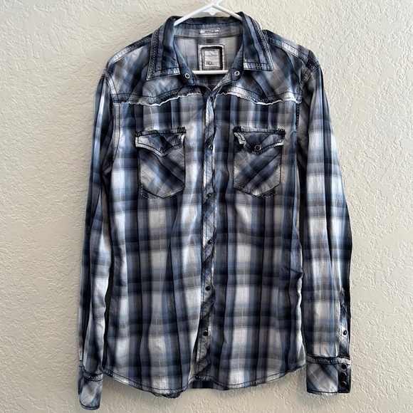 BKE Men’s Button Up Flannel Shirt Size M - Picture 1 of 4